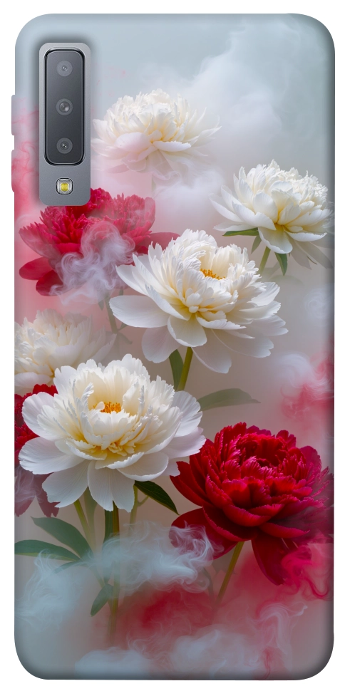 Чехол Red and white smoke для Galaxy A7 (2018)