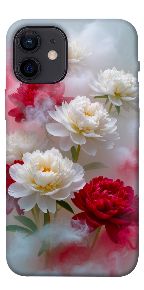 Чехол Red and white smoke для iPhone 12 mini