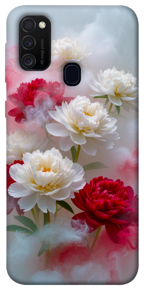 Чохол Red and white smoke для Galaxy M30s