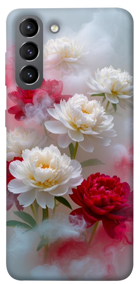 Чехол Red and white smoke для Galaxy S21