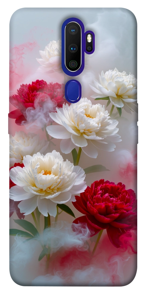 Чехол Red and white smoke для Oppo A9 (2020)