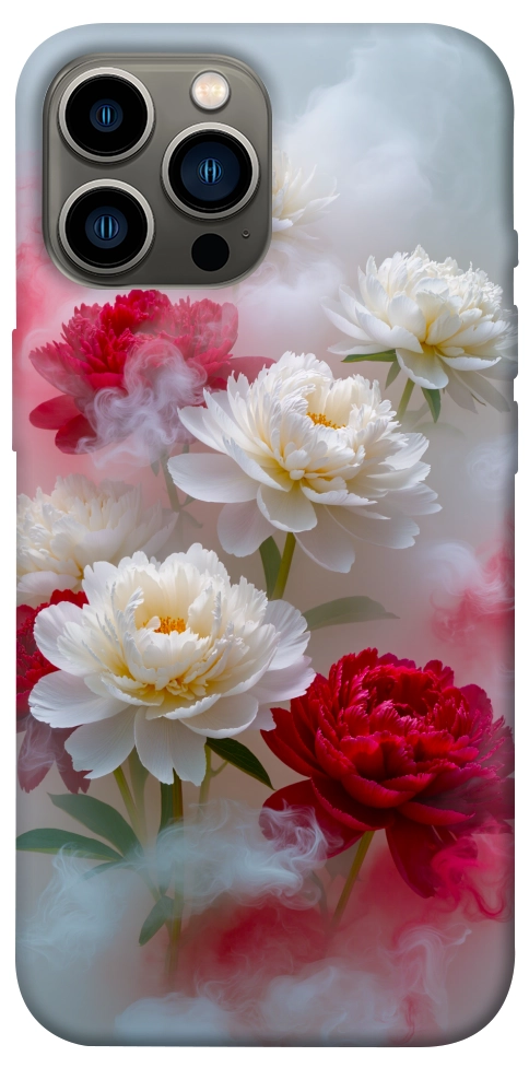 Чехол Red and white smoke для iPhone 13 Pro Max