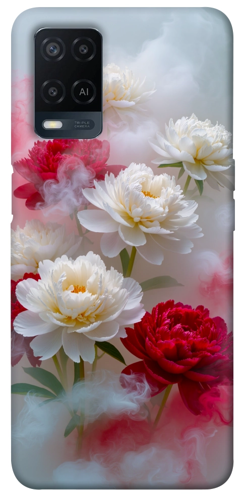 Чехол Red and white smoke для Oppo A54 4G