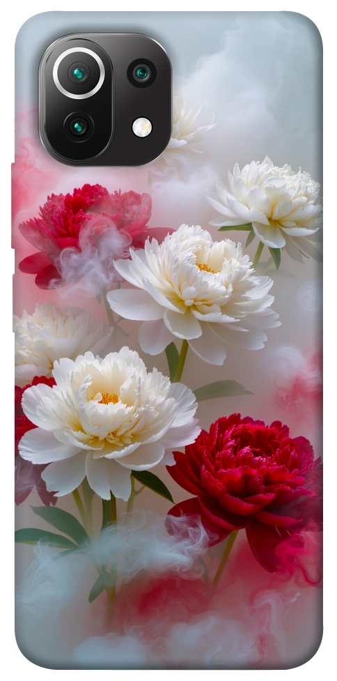 Чехол Red and white smoke для Xiaomi Mi 11 Lite