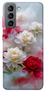 Чехол Red and white smoke для Galaxy S21 FE
