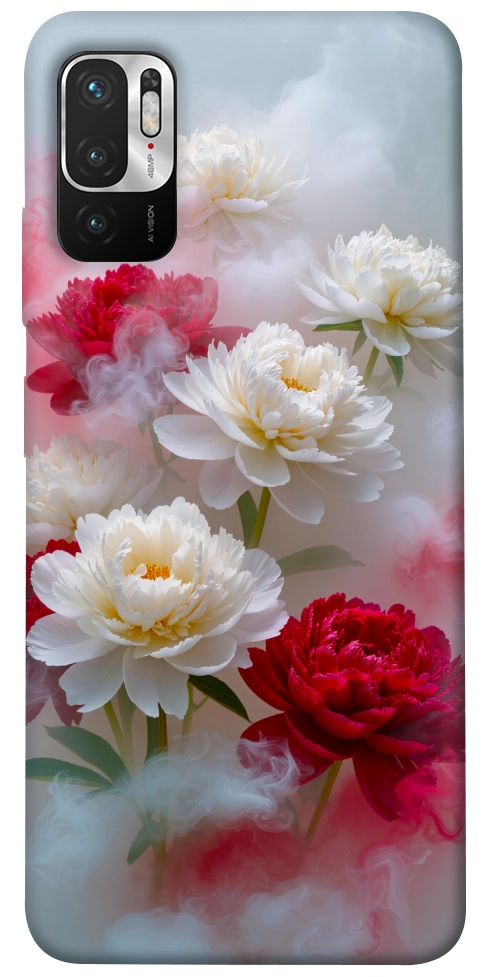 Чехол Red and white smoke для Xiaomi Redmi Note 10 5G