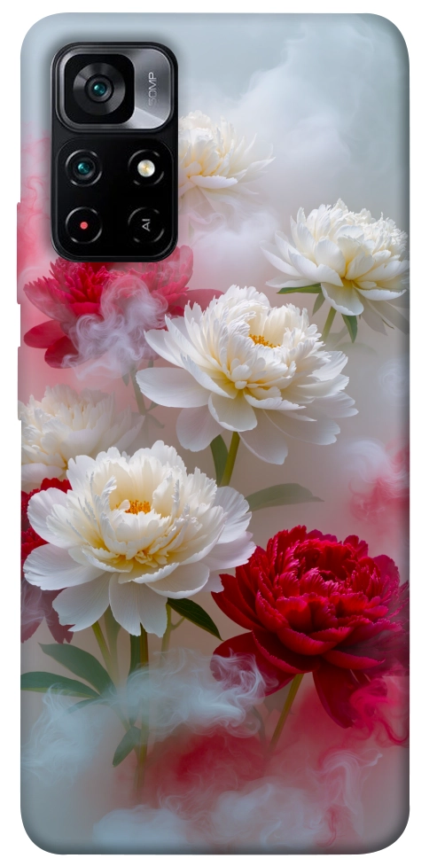 Чехол Red and white smoke для Xiaomi Poco M4 Pro 5G