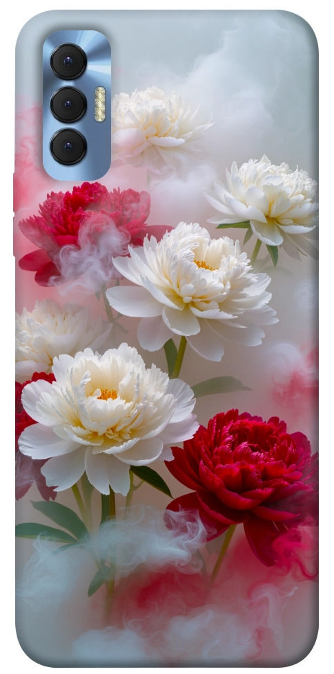 Чехол Red and white smoke для TECNO Spark 8P