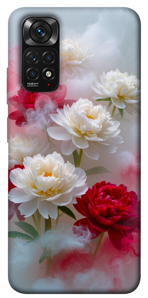 Чехол Red and white smoke для Xiaomi Redmi Note 11 (Global)
