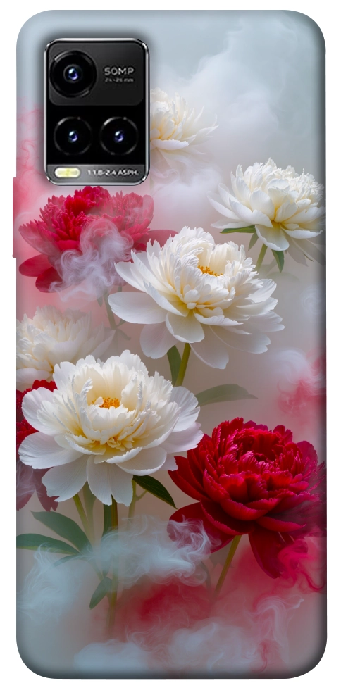 Чехол Red and white smoke для Vivo Y33s