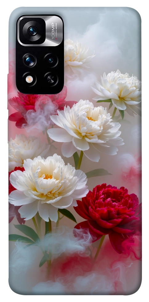 Чохол Red and white smoke для Xiaomi Redmi Note 11 5G