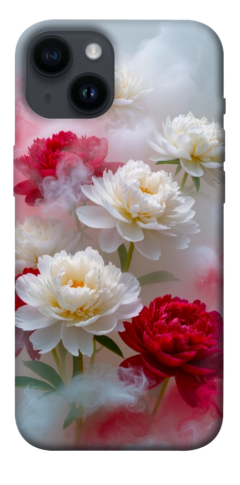 Чохол Red and white smoke для iPhone 14