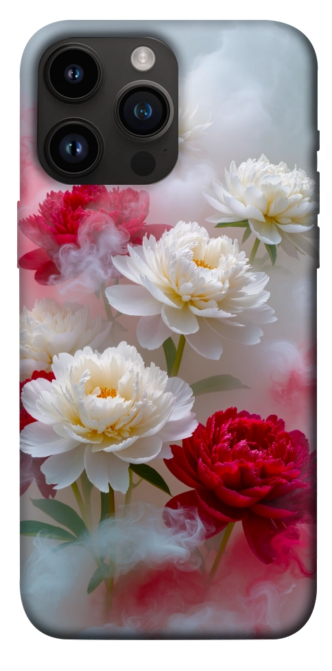 Чехол Red and white smoke для iPhone 14 Pro Max