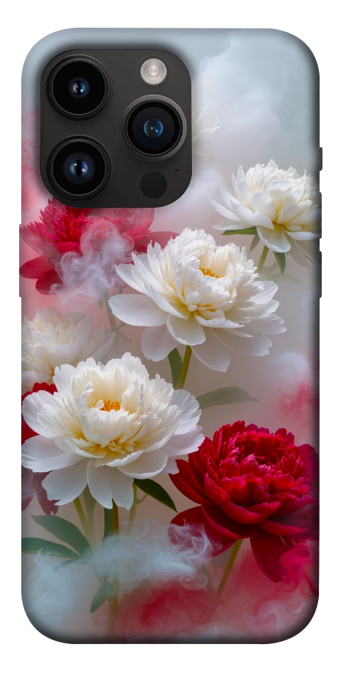 Чохол Red and white smoke для iPhone 14 Pro