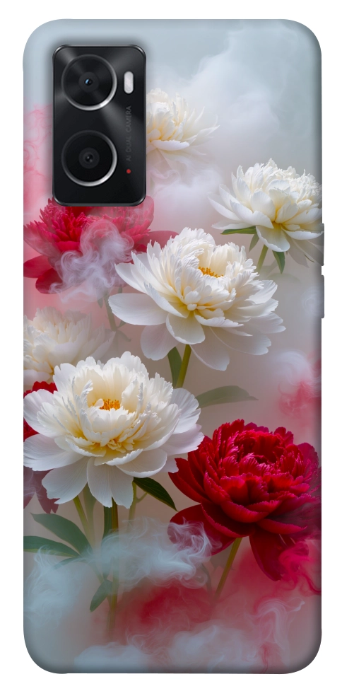 Чехол Red and white smoke для Oppo A76 4G