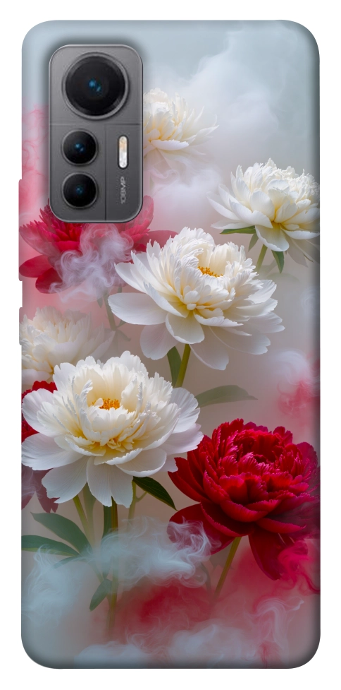 Чехол Red and white smoke для Xiaomi 12 Lite