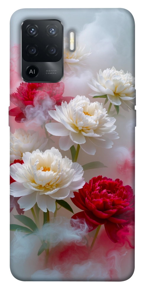 Чехол Red and white smoke для Oppo Reno 5 Lite