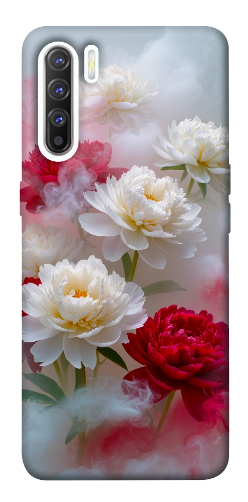 Чехол Red and white smoke для Oppo Reno 3