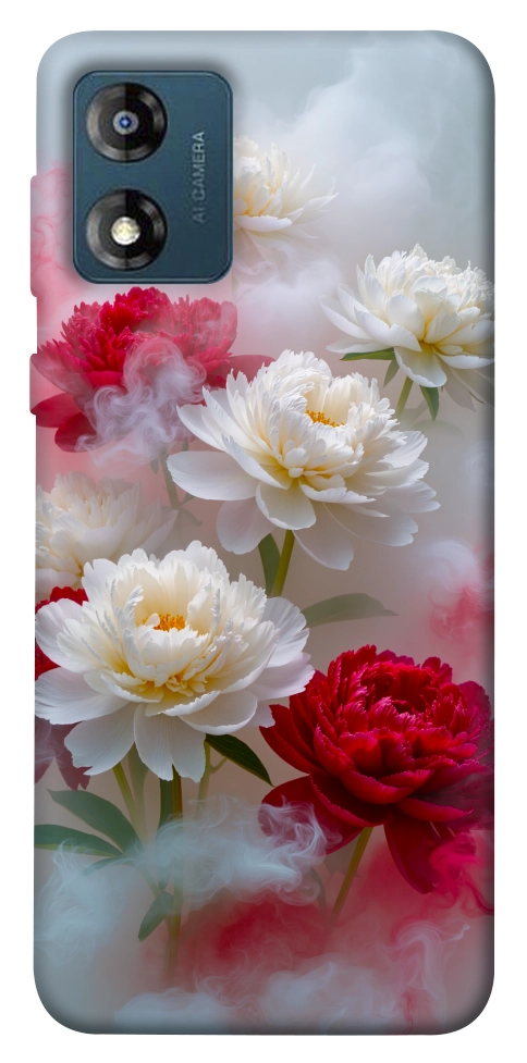 Чехол Red and white smoke для Motorola Moto E13