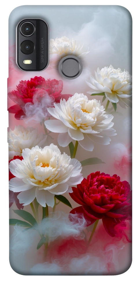 Чехол Red and white smoke для Nokia G11 Plus