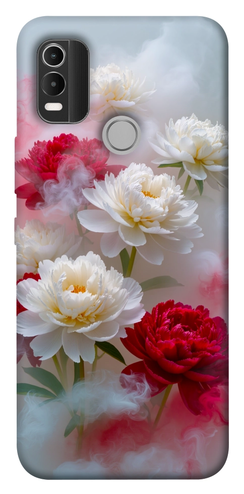 Чехол Red and white smoke для Nokia C21 Plus