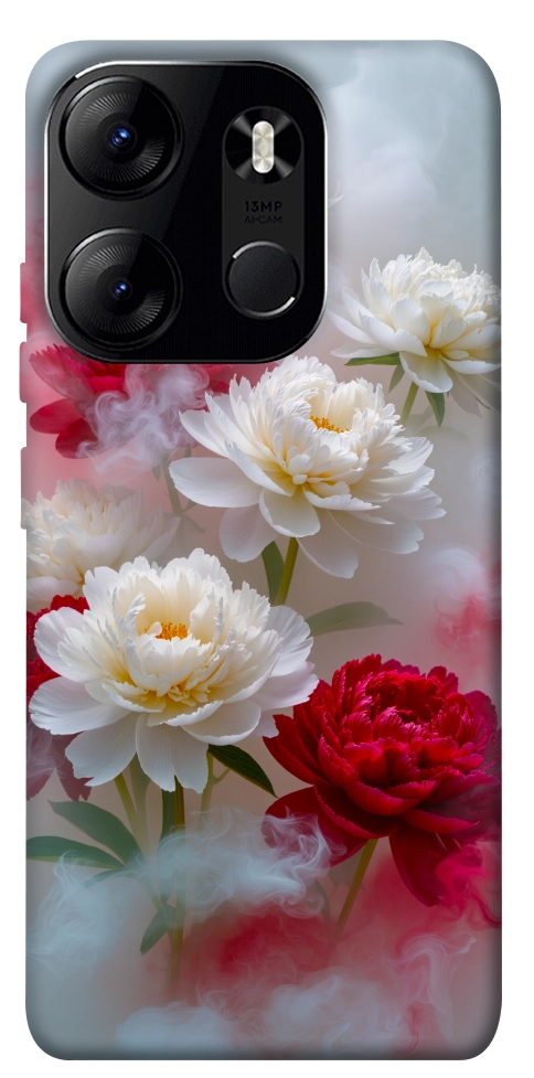 Чехол Red and white smoke для Tecno Spark Go 2023