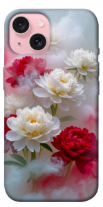 Чехол Red and white smoke для iPhone 15