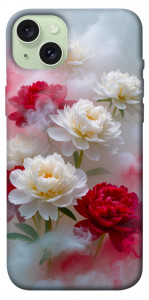 Чехол Red and white smoke для iPhone 15 Plus
