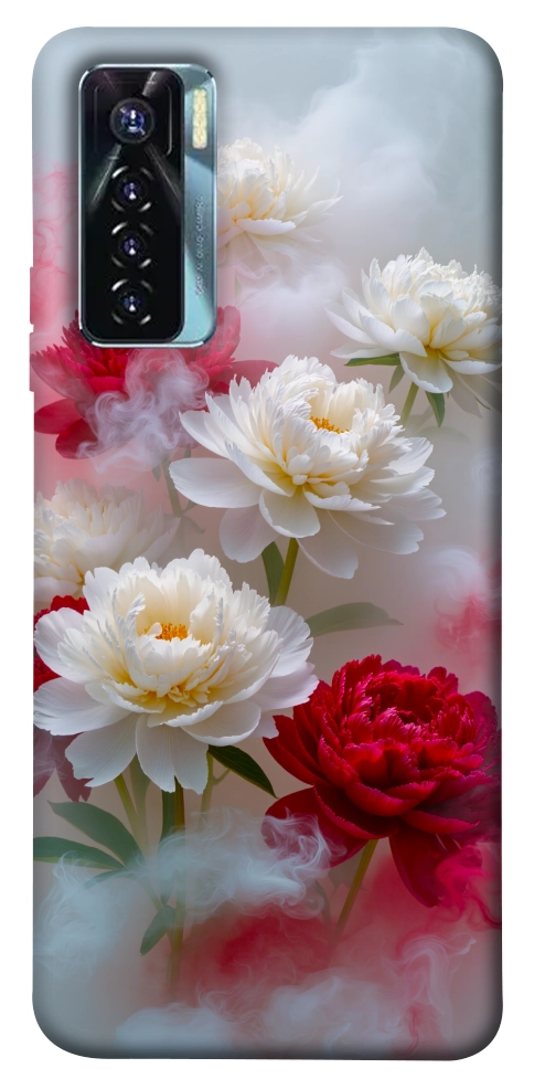 Чехол Red and white smoke для TECNO Camon 17 Pro