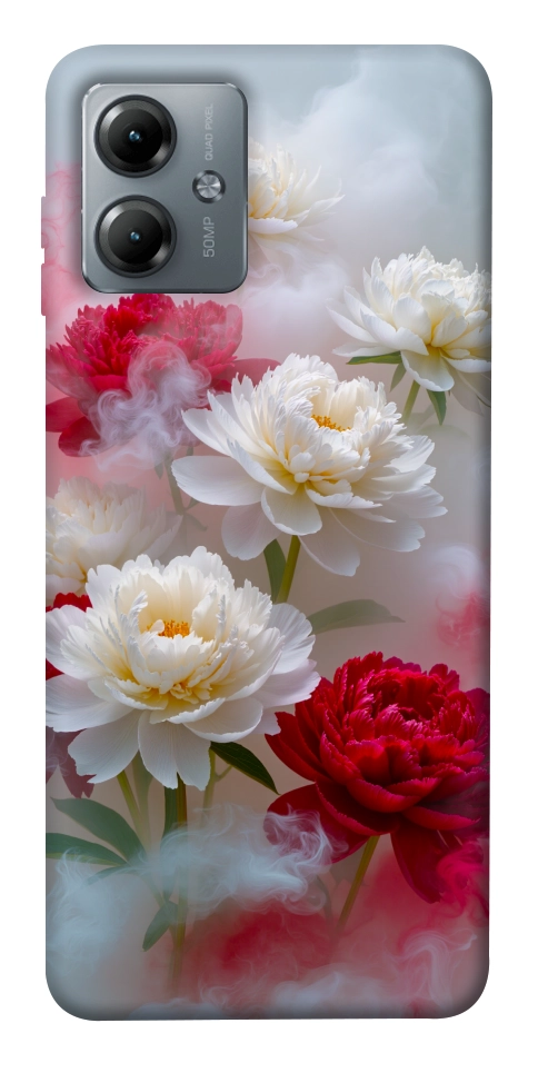 Чохол Red and white smoke для Motorola Moto G14