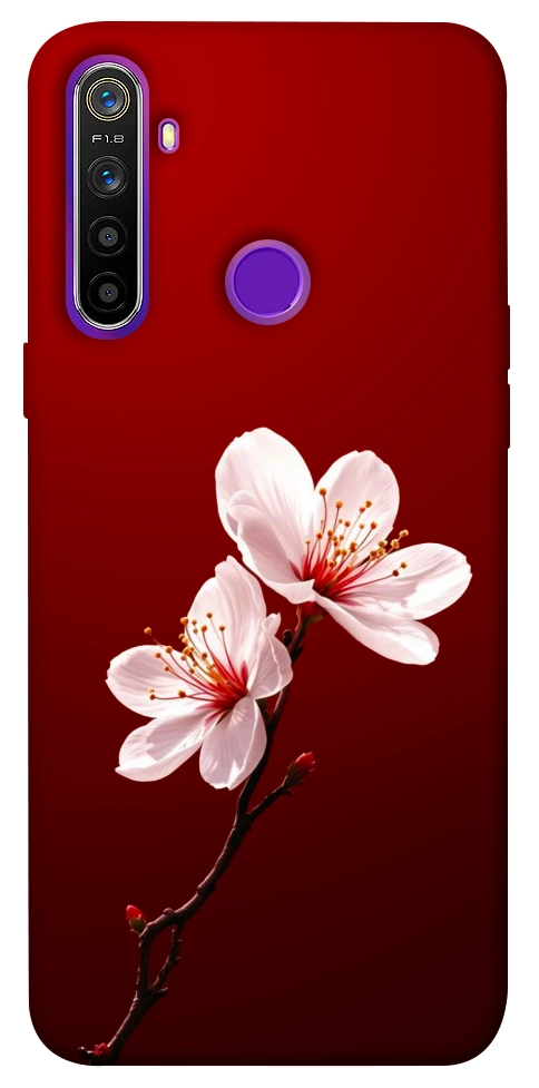 Чехол Sakura red для Realme 5