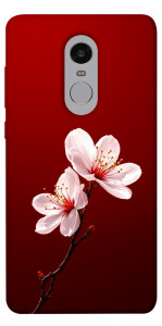 Чехол Sakura red для Xiaomi Redmi Note 4X