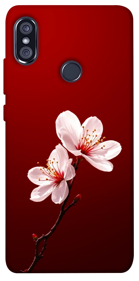 Чехол Sakura red для Xiaomi Redmi Note 5 (Dual Camera)