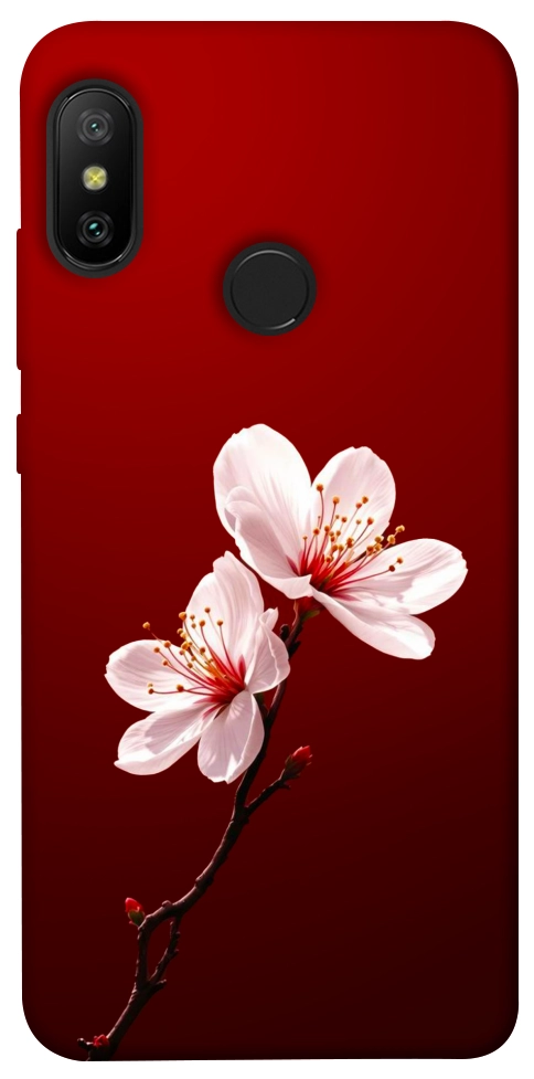 Чехол Sakura red для Xiaomi Redmi 6 Pro