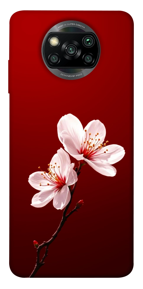 Чехол Sakura red для Xiaomi Poco X3 NFC