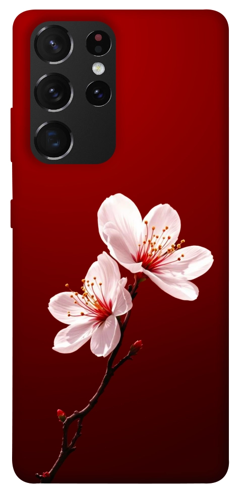 Чехол Sakura red для Galaxy S21 Ultra