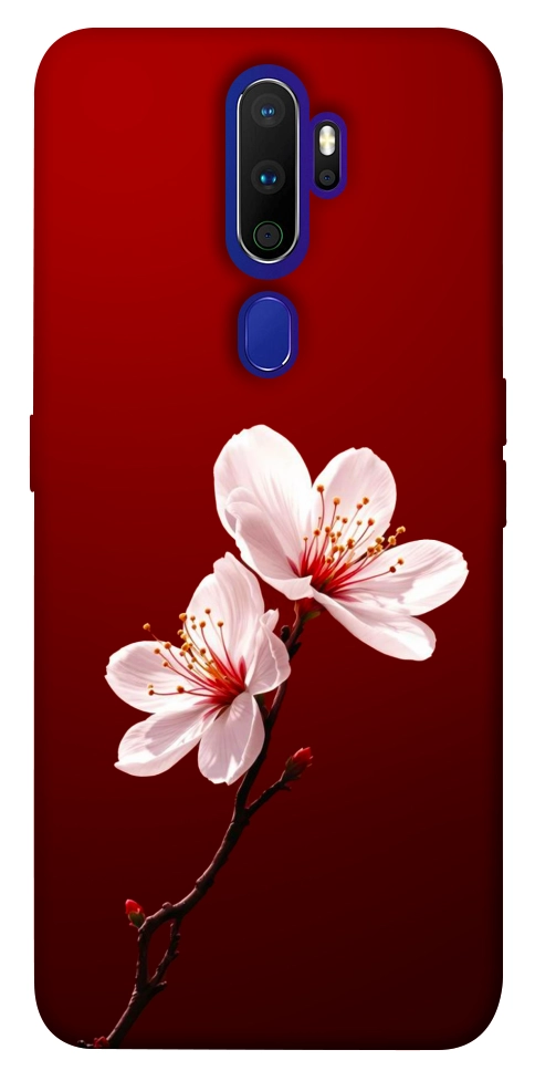 Чехол Sakura red для Oppo A9 (2020)