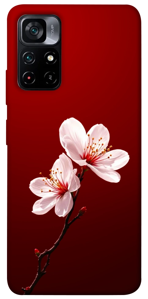Чехол Sakura red для Xiaomi Poco M4 Pro 5G