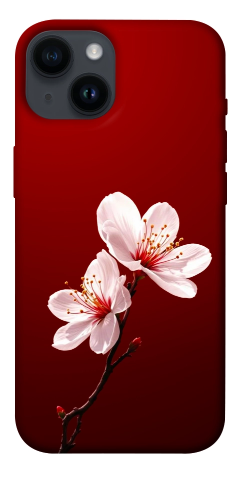 Чехол Sakura red для iPhone 14
