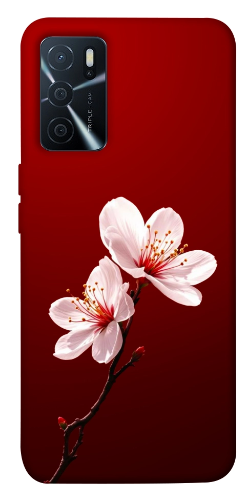 Чехол Sakura red для Oppo A16