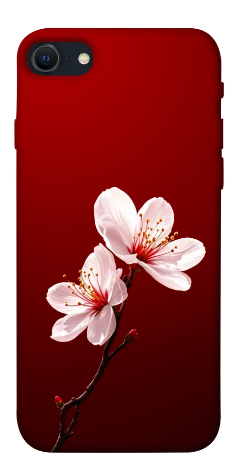 Чехол Sakura red для iPhone SE (2022)
