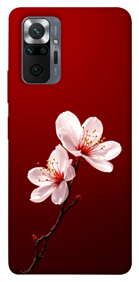 Чехол Sakura red для Xiaomi Redmi Note 10 Pro Max