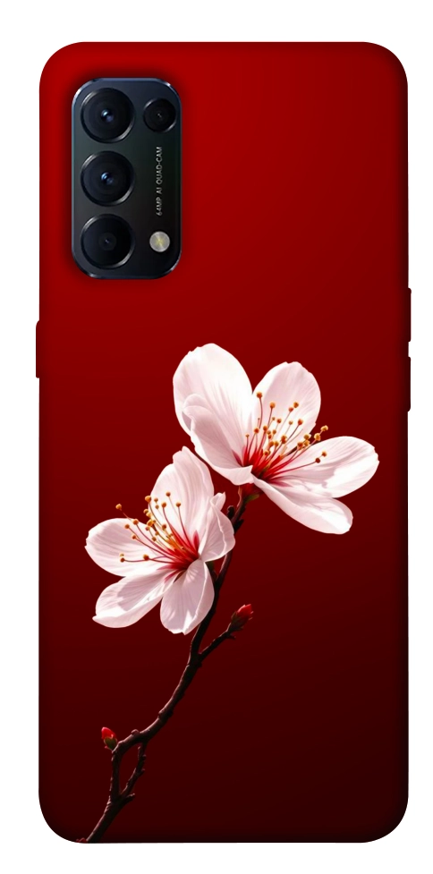 Чехол Sakura red для Oppo Reno 5 4G