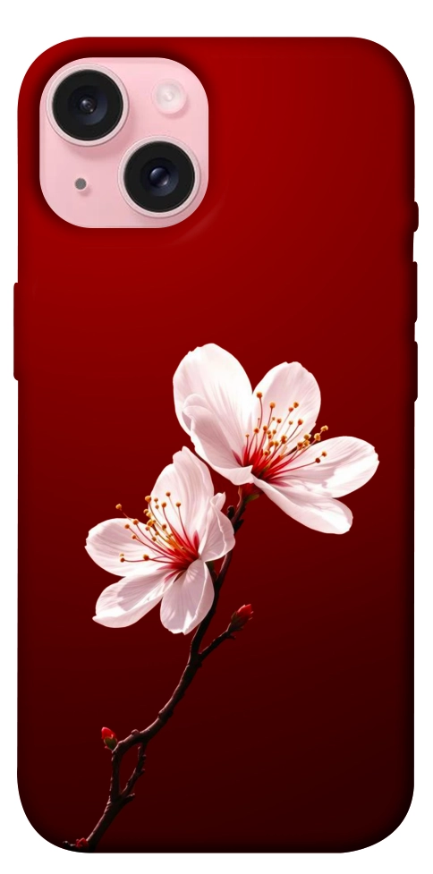 Чехол Sakura red для iPhone 15