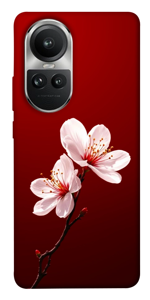 Чехол Sakura red для Oppo Reno 10