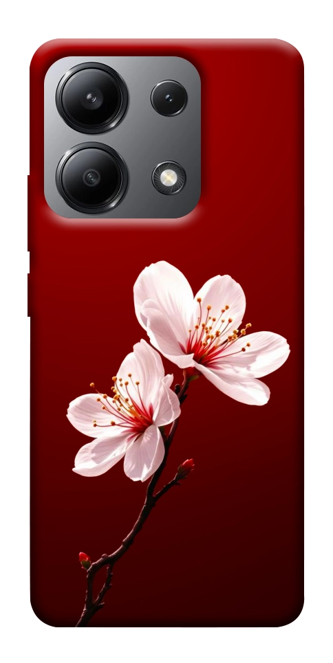 Чехол Sakura red для Xiaomi Redmi Note 13 4G