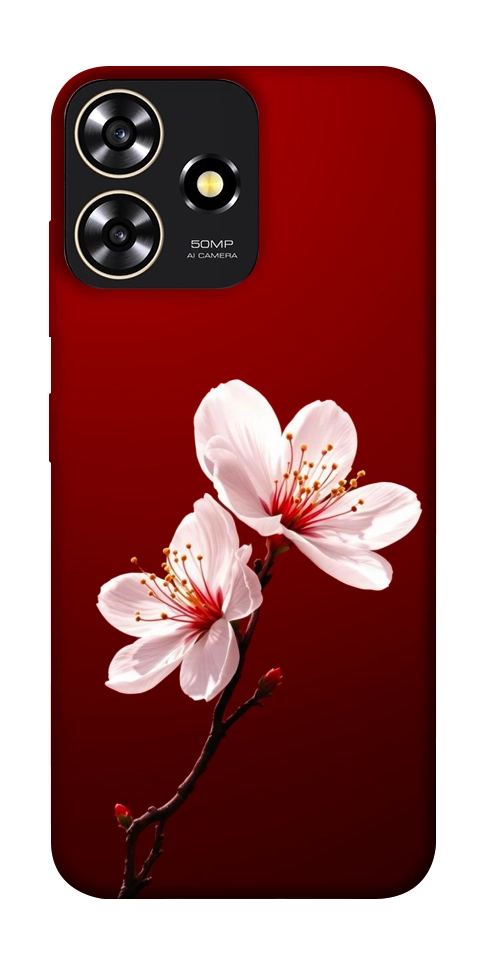 Чехол Sakura red для ZTE Blade A73 4G