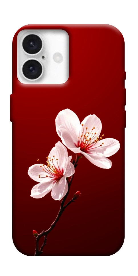 Чехол Sakura red для iPhone 16 Plus