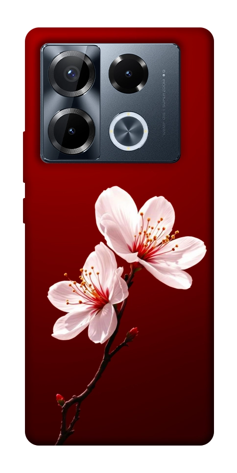 Чехол Sakura red для Infinix Note 40 Pro 4G