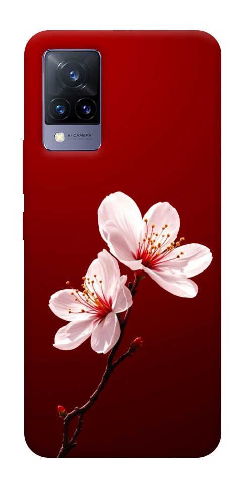 Чехол Sakura red для Vivo V21